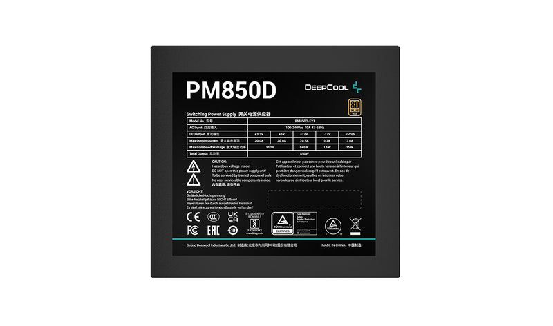 Deepcool PM850D 850W 80+ Gold Non-Modular ATX Power Supply