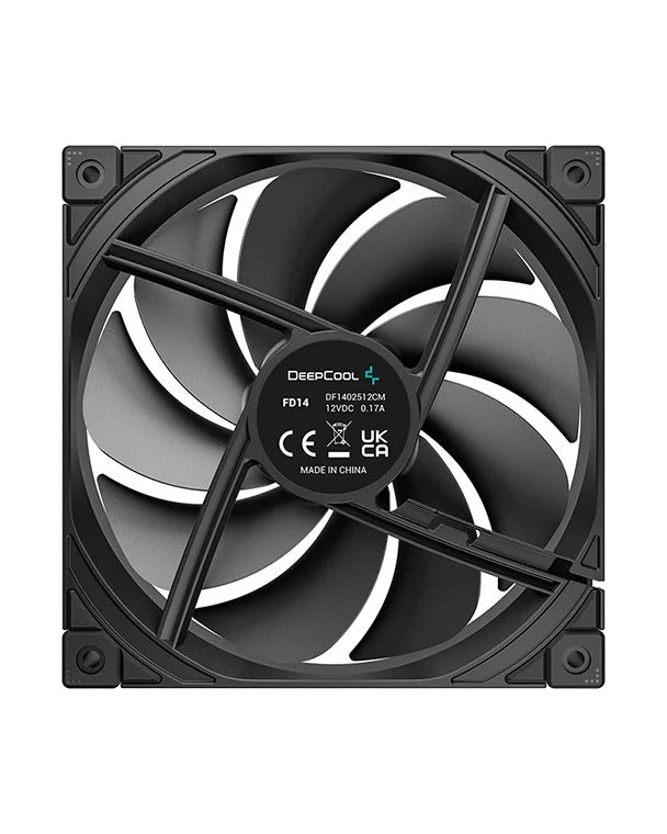 DeepCool FD14 3x140mm Performance Fans (Black, White)