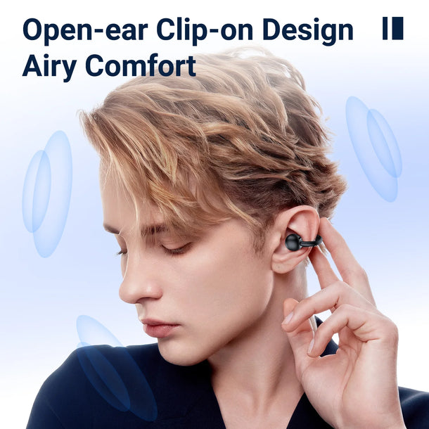 Weofly ClipFits Lite Clip-on Earbuds (Black) (WFC728BL)