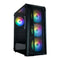 Frontier Trendsonic Cronus CR19A Black Tempered ATX Case (4 LED Fans)