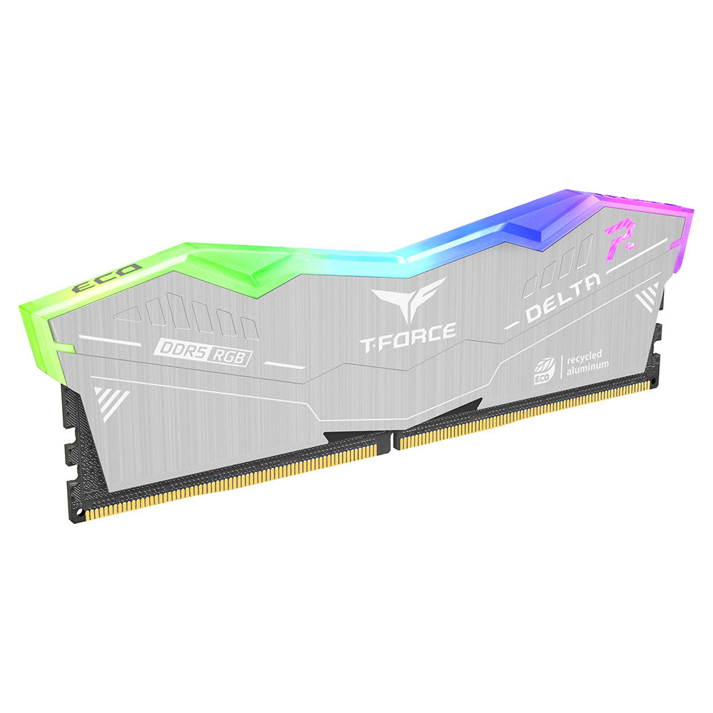 TeamGroup T-Force Delta RGB Eco DDR5 32GB (2x16GB) 6000MHz CL30-36-36-76 1.35V Gaming Desktop Memory