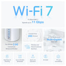 TP-Link Deco BE65 BE11000 Whole Home Mesh WiFi 7 System