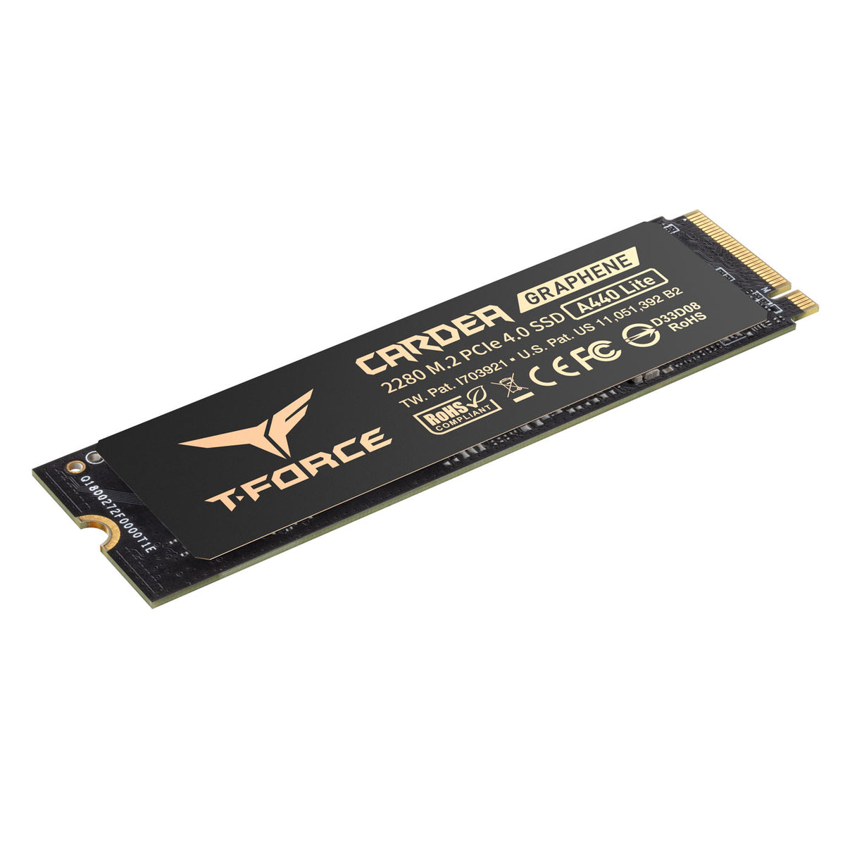 TeamGroup T-Force Cardea A440 Lite M.2 2280 PCIe Gen4 x4 NVMe 7400MB/s Read Gaming SSD