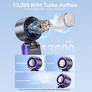 Vention Handheld Foldable High-Speed Cooling Fan (White, Black/Purple) (PBCW0, PBDV0)