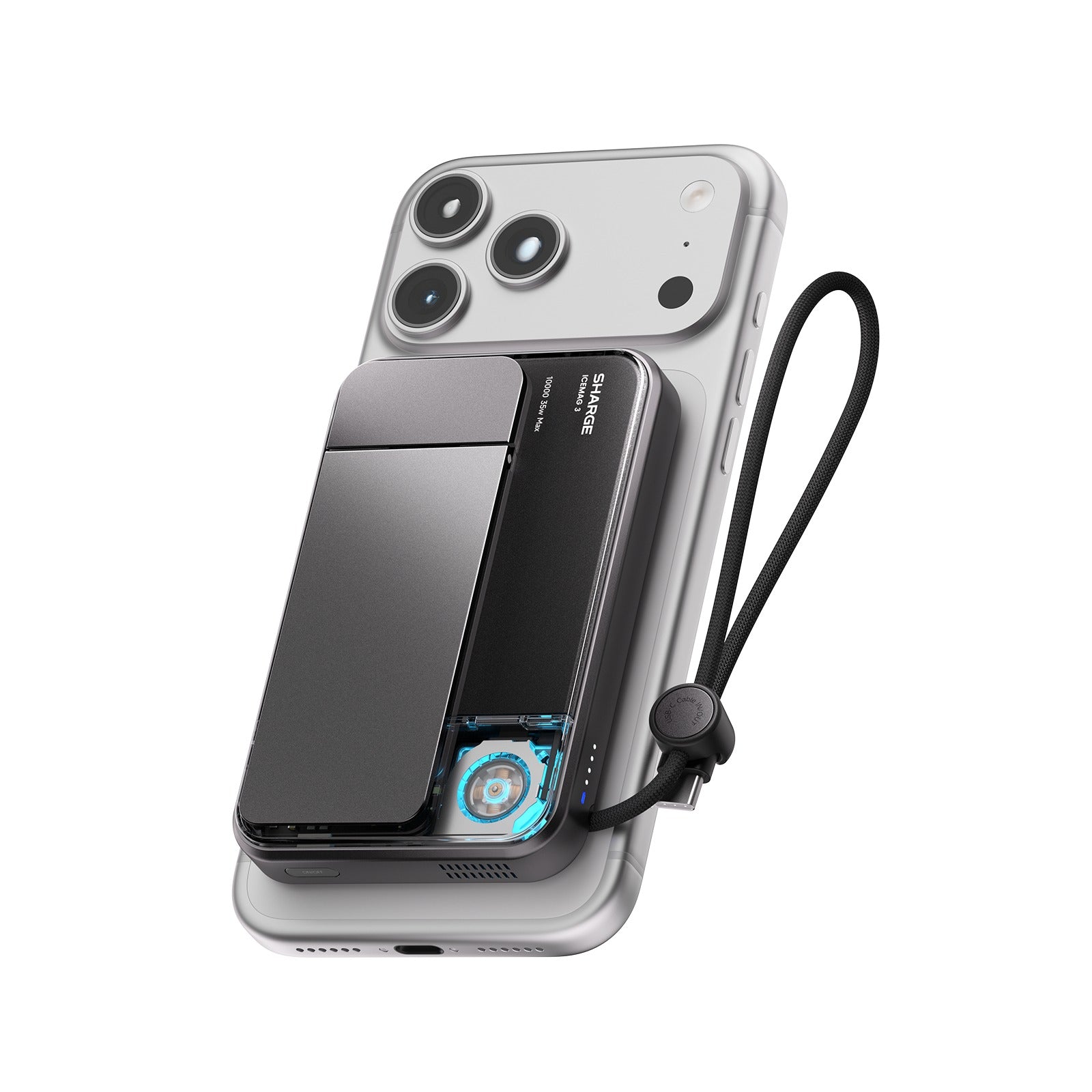 Sharge ICEMAG 3 Power Bank Wireless Charging 10000mAh 35W with Active Cooling (M3) | DataBlitz
