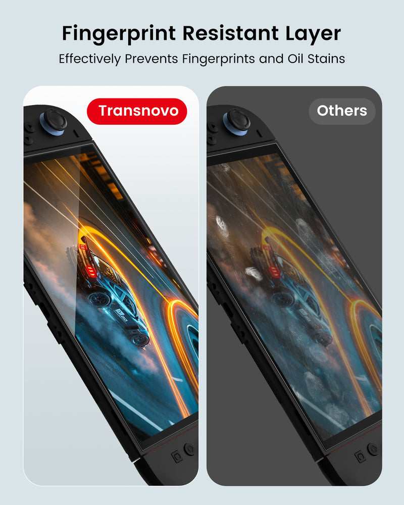 Transnovo Tempered Glass HD Screen Protector 2-Pack with Easy Alignment Black Frame for Nintendo Switch 2 (NS2-SP01)