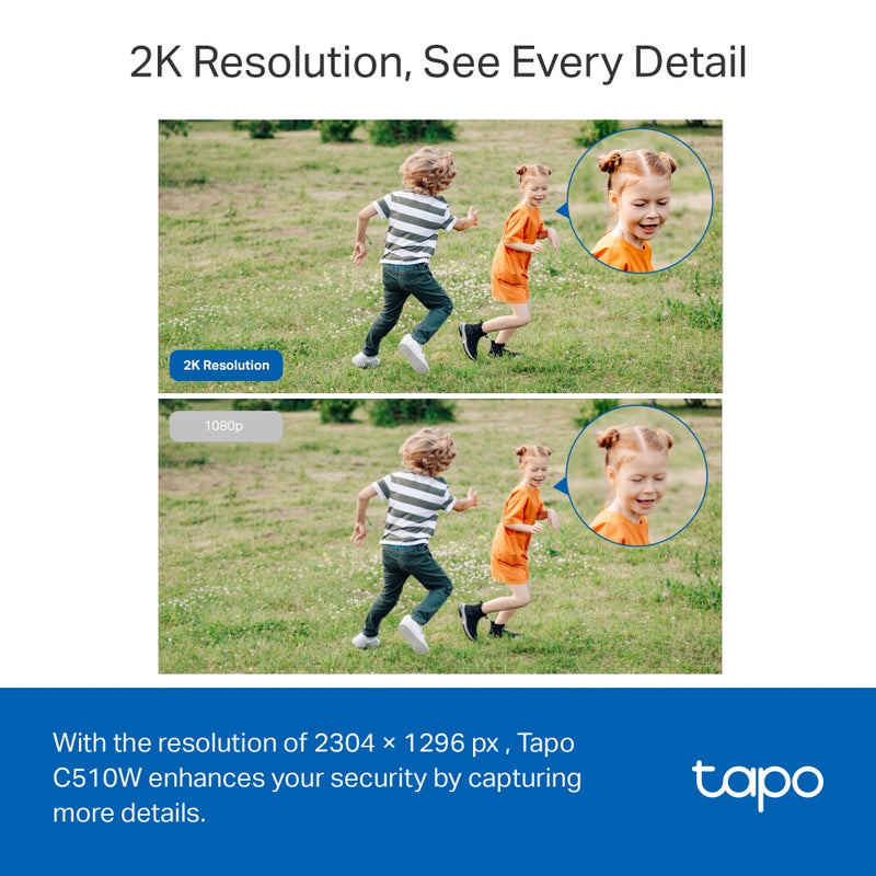 TP-Link Tapo C510W 2K 3MP Outdoor Pan/Tilt Security Wifi Camera