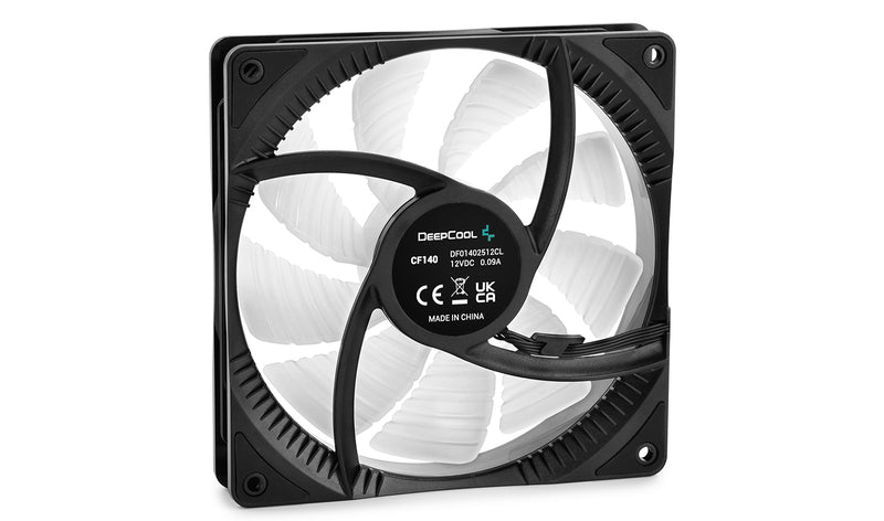 Deepcool CF140 2-in-1 Motherboard Controlled 140MM Addressable RGB LED Case Fan