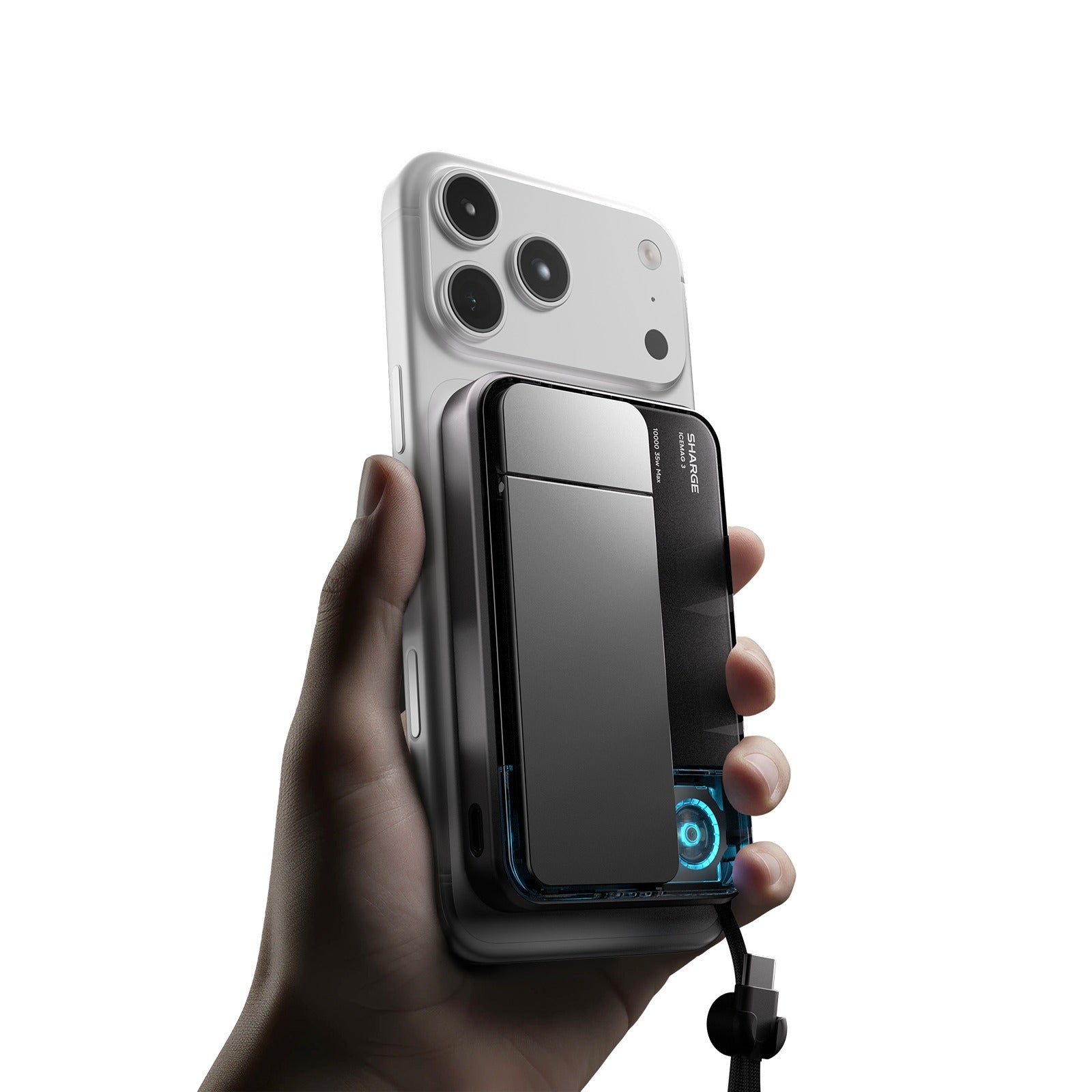 Sharge ICEMAG 3 Power Bank Wireless Charging 10000mAh 35W with Active Cooling (M3) | DataBlitz