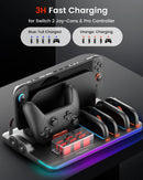 Transnovo Multi-Functional RGB Charging Dock Station for 4 Joy-Con Controller
