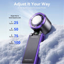 Vention Handheld Foldable High-Speed Cooling Fan (White, Black/Purple) (PBCW0, PBDV0)