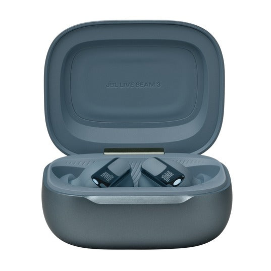 JBL Live Beam 3 True Wireless Noise Cancelling Closed-Stick Earbuds (Black, Silver, Purple, Blue)