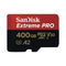 SANDISK Extreme Pro 400GB 170MB/S MICROSDXC UHS-1 Card With Adapter (SDSQXCZ-400G-GN6MA)
