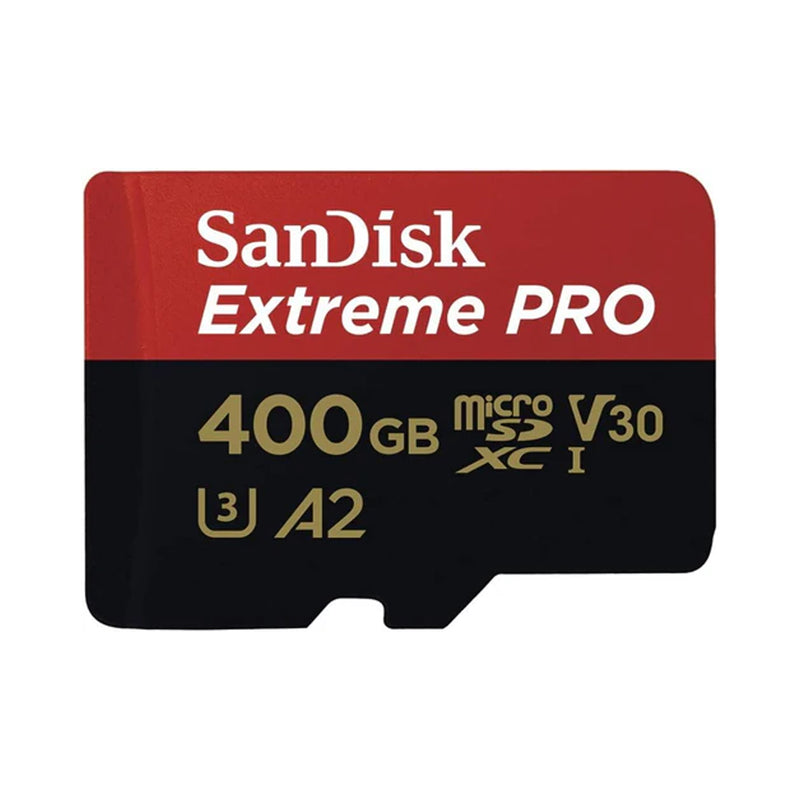 SANDISK Extreme Pro 400GB 170MB/S MICROSDXC UHS-1 Card With Adapter (SDSQXCZ-400G-GN6MA)
