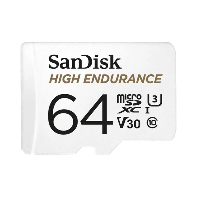 Sandisk High Endurance 64GB MicroSDXC Card With Adapter For Dash Cams & Home Security Cameras