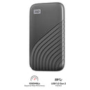 WD My Passport 4TB Portable External SSD (Gray)
