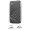 WD My Passport 4TB Portable External SSD (Gray)