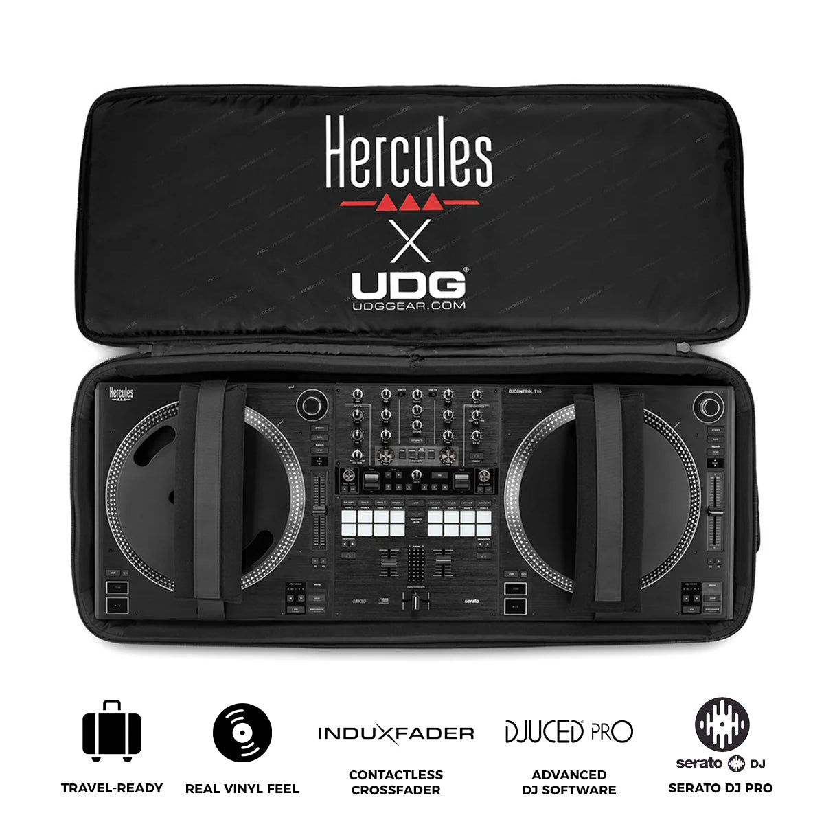 Hercules DJControl T10 Gig Pack Motorized DJ Controller + Backpack (4781141)