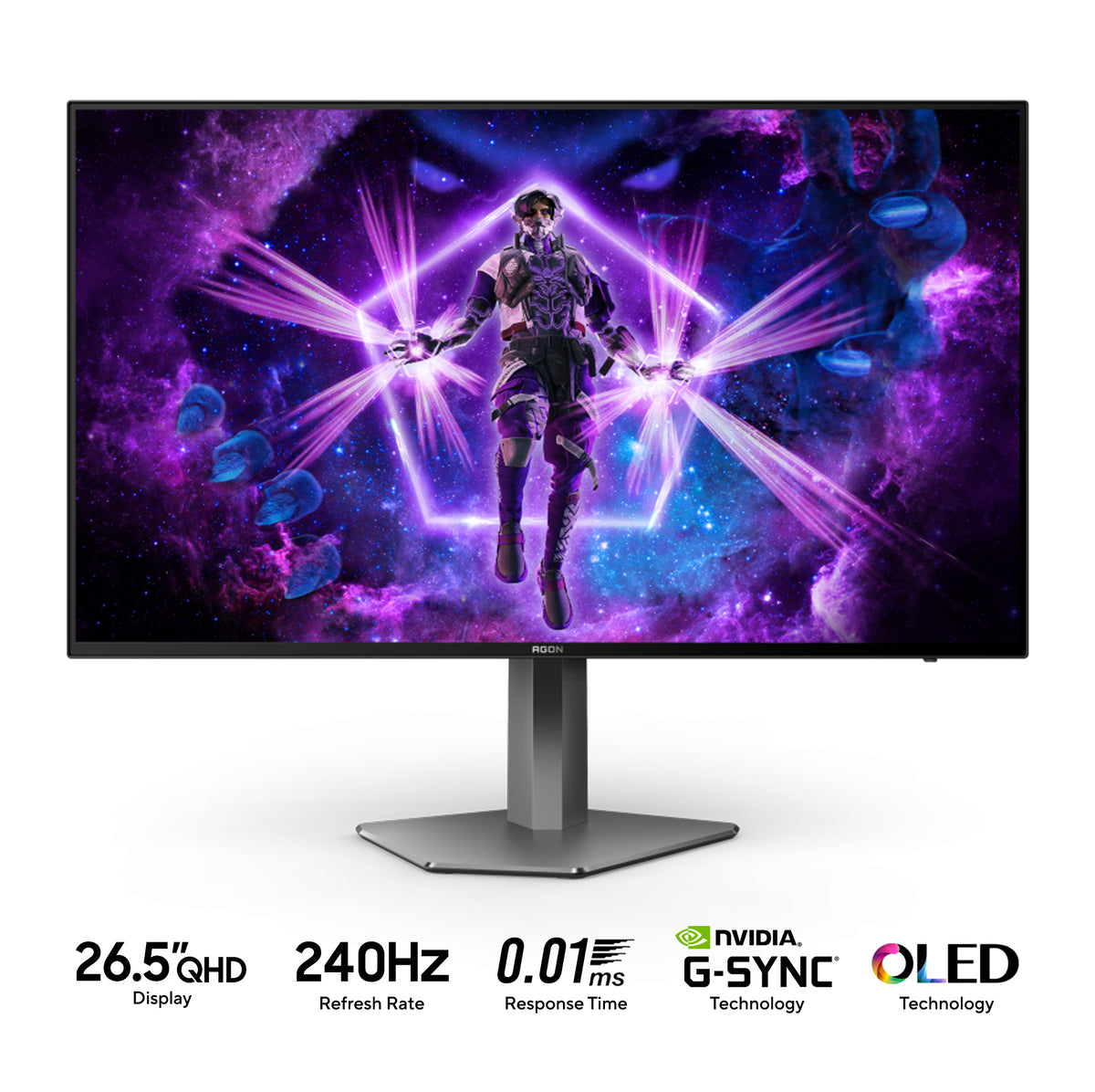 AOC Agon Pro AG276QZD 26.5" QHD (2560x1440) 240Hz 0.01ms OLED Gaming Monitor