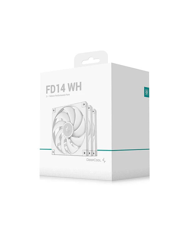 DeepCool FD14 3x140mm Performance Fans (Black, White)