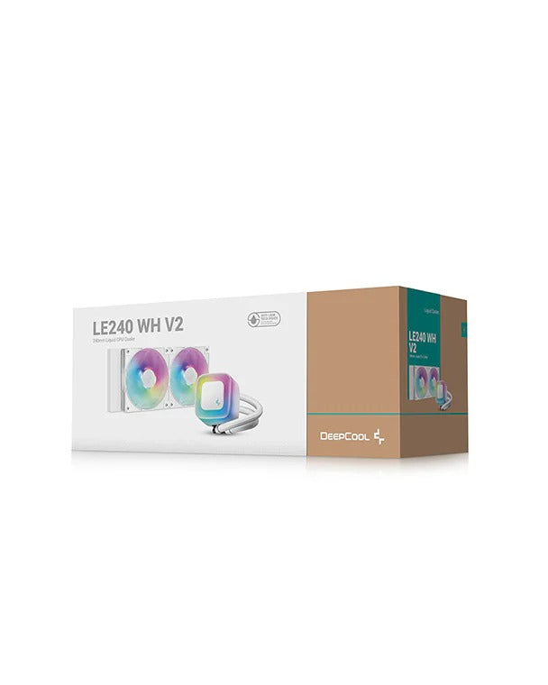 Deepcool LE240 V2 ARGB 240mm Liquid CPU Cooler (Black, White) (R-LE240-BKAMMC-G-2, R-LE240-WHAMMN-G-2)