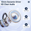 Weofly ClipFits Lite Clip-on Earbuds (Black) (WFC728BL)