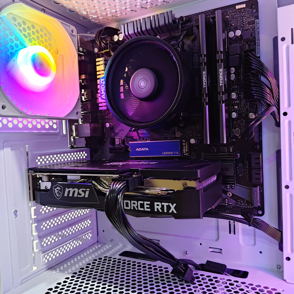 Alpha Hermes White Desktop Gaming PC