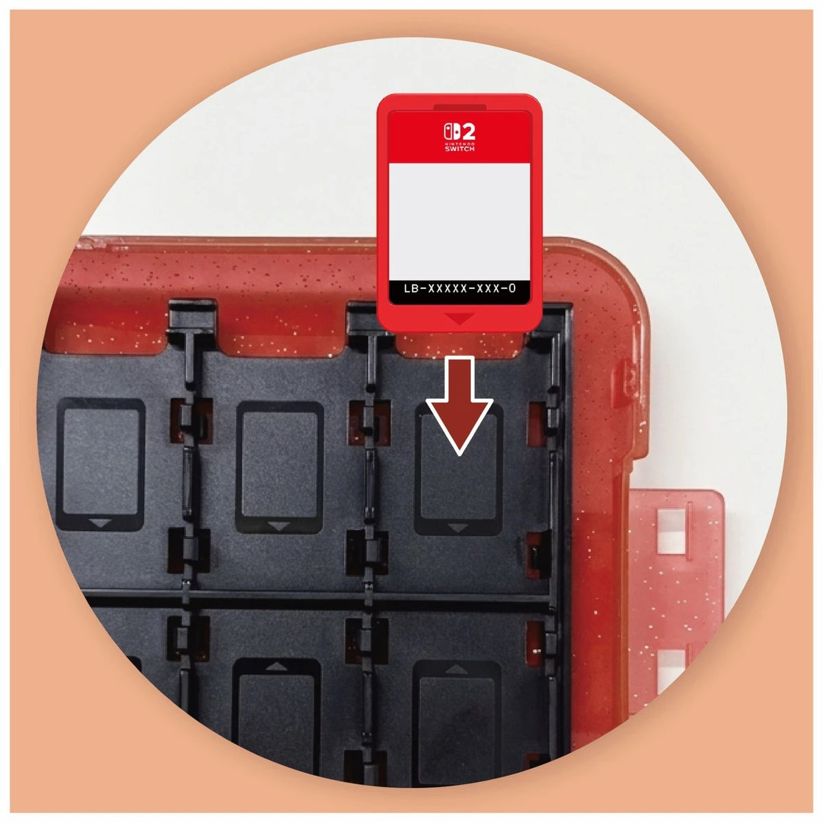 Hori Game Card Case 24 for Nintendo Switch 2 (Pokemon Pixel Red) (NSX-188A)