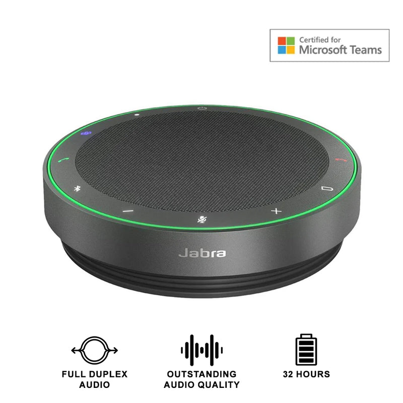 Jabra Speak2 75 Portable USB-A/C Wireless Bluetooth Speakerphone - Microsoft Teams Certified