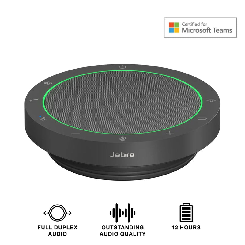 Jabra Speak2 55 Portable USB & Wireless Bluetooth Speakerphone - Microsoft Teams Certified