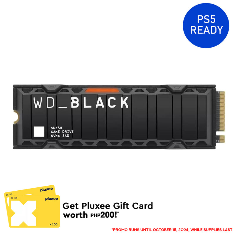 WD Black SN850 2TB NVME Internal Gaming SSD with Heatsink Compatible W/ PS5 (WDS200T1XHE)