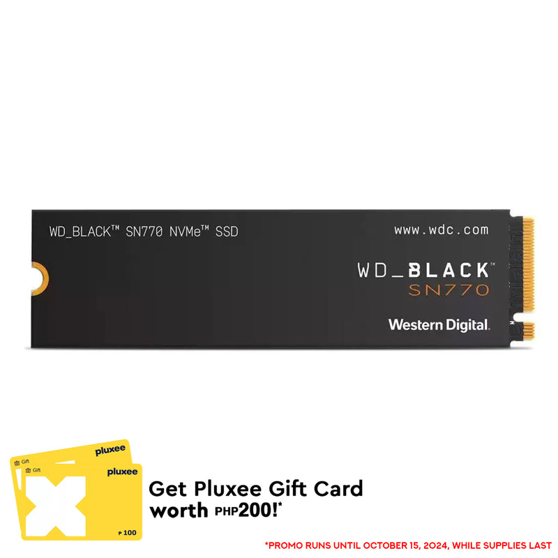 WD Black SN770 500GB NVME PCIE GEN4 M.2 Internal SSD (WDS500G3X0E)