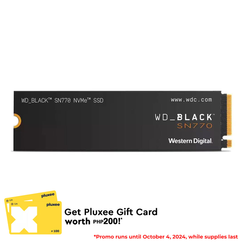 WD Black SN770 1TB NVME PCIE GEN4 M.2 Internal SSD (WDS100T3X0E)