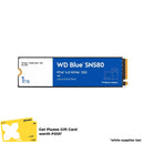 WD Blue SN580 1TB M.2 2280 NVME SSD (WDS100T3B0E-00CHF0)