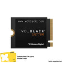 WD Black SN770M 2TB NVME PCIE Gen4 M.2 2230 Internal SSD (WDS200T3X0G-00CHY0)