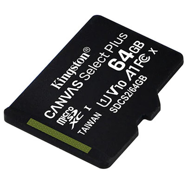 Kingston Canvas Select Plus 64GB 100MB/S MicroSD Memory Card With Android A1 Performance Class (SDCS2/64GB)