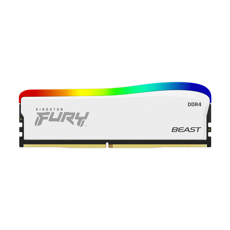 Kingston Fury Beast 16GB (1X16GB) DDR4 RGB SE 3600Mhz Memory (White) (KF436C18BWA/16)