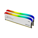 Kingston Fury Beast 16GB (2X8GB) DDR4 RGB SE 3600MT/S Memory (White) (KF436C17BWAK2/16)