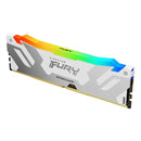 Kingston Fury Renegade 16GB (1X16GB) DDR5 RGB XMP 6800MT/S CL36 Memory (White) (KF568C36RWA-16)