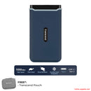 Transcend 500GB ESD370C USB 3.1 GEN 2 Type-C Portable SSD (Navy Blue) (TS500GESD370C)
