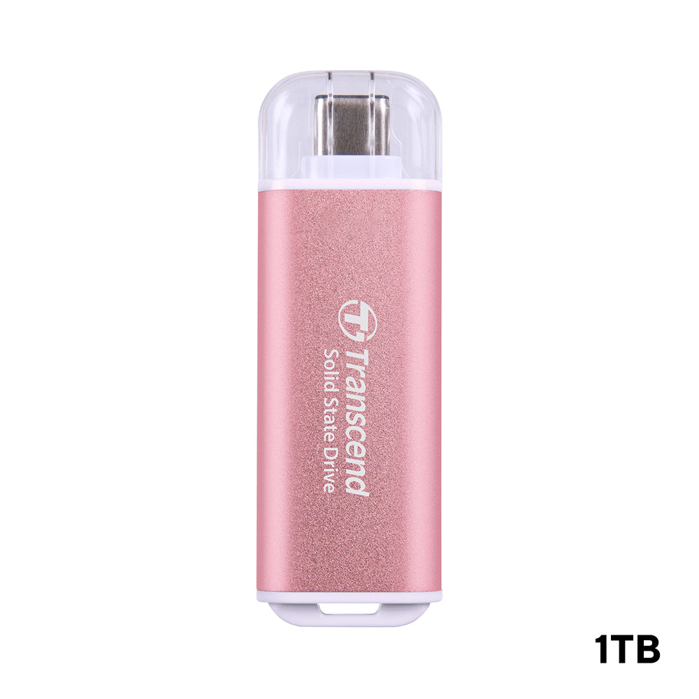 Transcend ESD300 10GBPS USB Type-C Portable SSD (Pink)