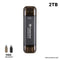 Transcend ESD310C 2TB 10GBPS USB Type-C/Type-A Portable SSD (Black) (TS2TESD310C)