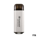 Transcend ESD300 10GBPS USB Type-C Portable SSD (Silver)