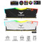 TeamGroup T-Force Delta RGB DDR4 16GB (1x16GB) 3600MHz CL18-22-22-42 1.35V Gaming Desktop Memory (Black, White)