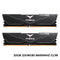 TeamGroup T-Force Vulcan DDR5 32GB (2x16GB) 6000MHz CL38 Gaming Desktop Memory (Black) (FLBD532G6000HC38ADC01)