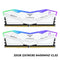 TeamGroup T-Force Delta RGB DDR5 32GB (2x16GB) 6400MHz CL32 Gaming Desktop Memory (White) (FF4D532G6400HC32ADC01)