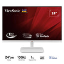 ViewSonic VA2432-MH-W 24" FHD (1920x1080) 100Hz 1ms MPRT IPS Monitor Featuring HDMI & Speakers