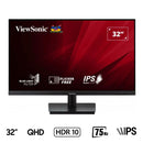 Viewsonic VA3209-2K-MHD 32" 2K QHD IPS HDR10 75HZ Monitor Featured Built-In Speakers