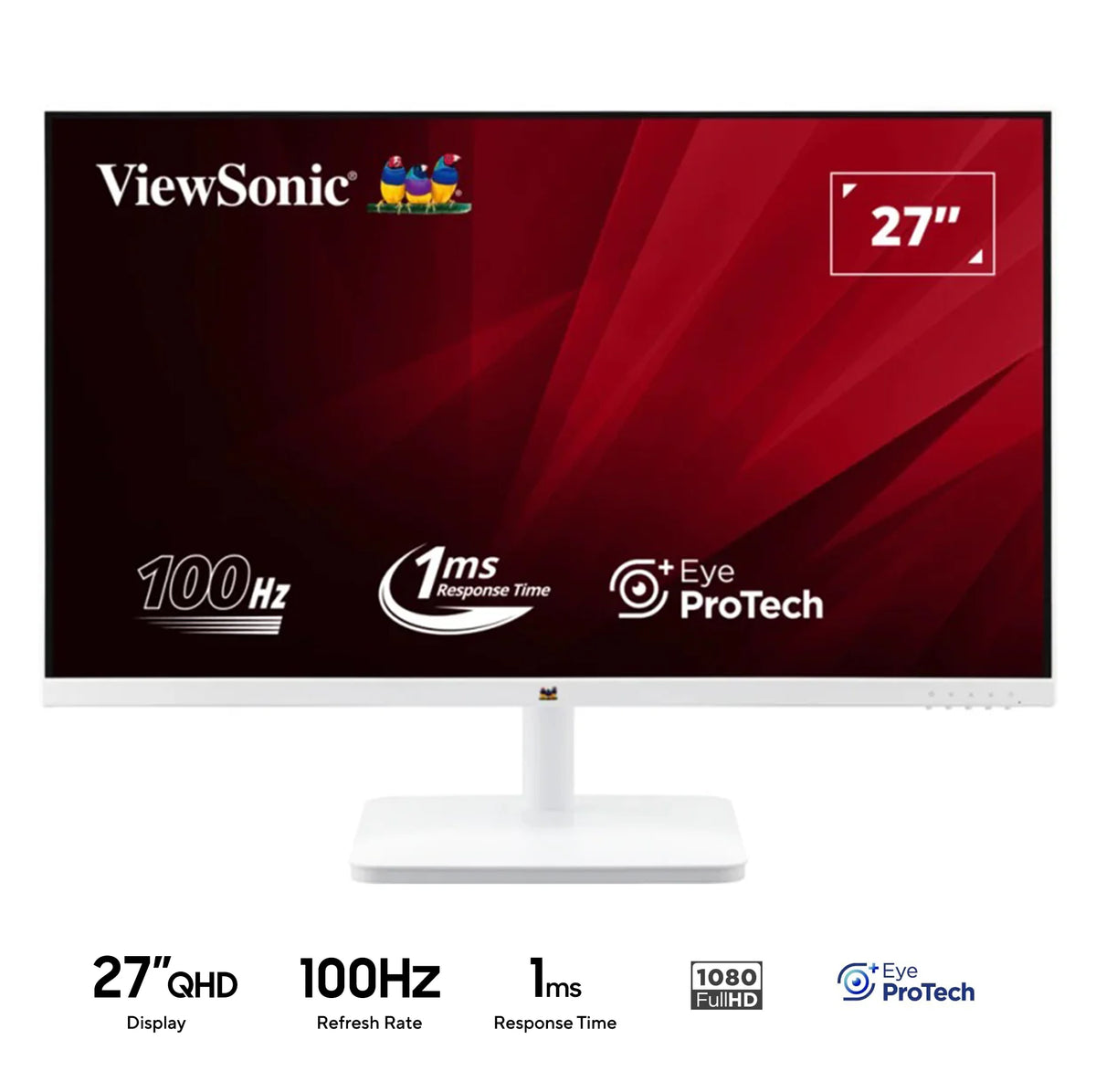 ViewSonic VA2732-MH-W 27" FHD (1920x1080) 100Hz 1ms MPRT IPS Monitor with Built-in Speakers