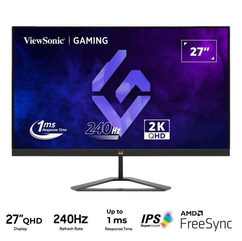 Viewsonic VX2758A-2K-PRO-3 27" QHD (2560X1440) 240HZ 1MS IPS Technology Gaming Monitor